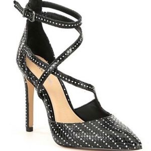 Black Polka dot Women's high Heels